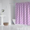 thumbnail image 2 of Pink Cartoon Unicorn Flower Pattern Shower Curtain 72"x84" ,Bathroom Decorative Shower Curtains Set with 12 Hooks,Modern Waterproof Washable Shower Curtain, 2 of 6