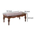 thumbnail image 3 of Mesa de café Benjara vintage rectangular de madera marrón 130x75x50 cm, 3 of 5