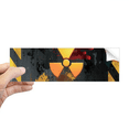 thumbnail image 1 of Autocollant Rectangulaire d'Avertissement de Substances Radioactives pour Carnet de Notes, 1 of 1