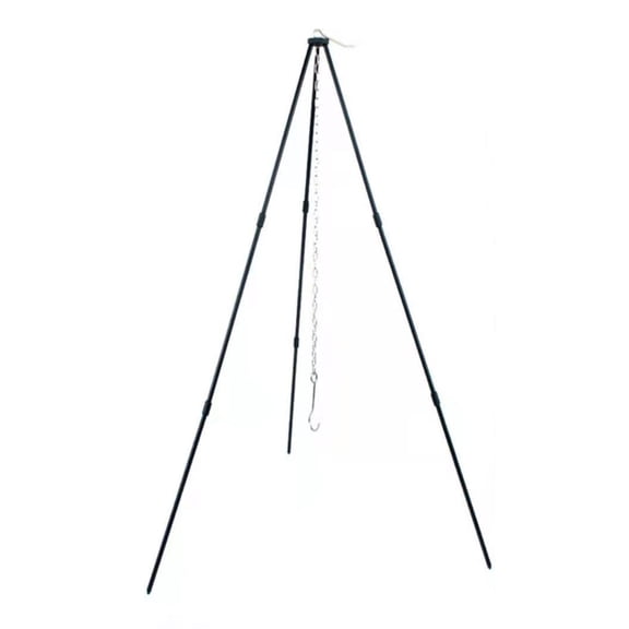Thsue Camping Tripod Adjustable Camp Tripod Camping Bonfire Hanging Pot Bracket