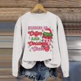 thumbnail image 2 of WEAIXIMIUNG Sweat-Shirt Élégant pour Femmes, Léger, Imprimé Lettres, Manches Longues, 2 of 4