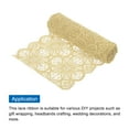 thumbnail image 3 of Uxcell Lace Ribbon 5 Yards 7 Inch Lace Flower Trim for Craft Headbands Wedding Beige, 3 of 5