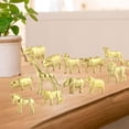 thumbnail image 4 of Juguetes de animales Sunnimix Figuras de juguetes 12 piezas dorado, 4 of 7