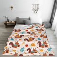 thumbnail image 3 of Yiaed Forest Squirrel Nuts Pattern Fleece Throw Blanket,Fleece Throw Blankets for Couch & Bed All Season Use -40"x30", 3 of 4