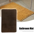 thumbnail image 2 of Alfombra de Baño Unique Bargains de Poliéster Lavable a Máquina Marrón 90x60cm, 2 of 7