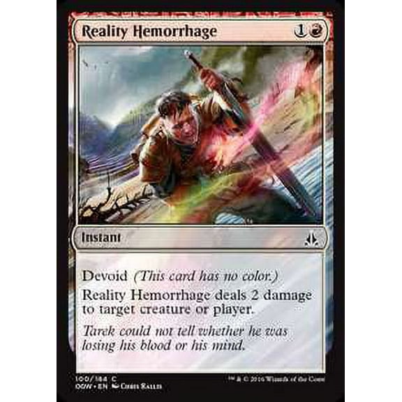MtG Oath of the Gatewatch Common Reality Hemorrhage (Foil) #100