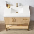 thumbnail image 4 of Kolkata 36" Single Sink Bath Vanity in Weathered Oak with Composite Stone Top, 4 of 15