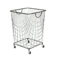 thumbnail image 6 of Cosmoliving by Cosmopolitan Large Industrial Mesh Metal Storage Rolling Cart with Wheels & Handles, 16" x 16" x 24", Black, 6 of 12