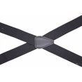thumbnail image 3 of Mens Suspenders Adjustable Elastic X Back Style Suspenders with Strong Metal Clips (Black), 3 of 3