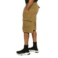 thumbnail image 6 of G-Style USA Men's Solid Fleece Heavyweight Cargo Shorts FS76 - Wheat - 2X-Large, 6 of 7