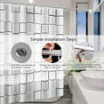 thumbnail image 4 of Rideau de Douche Imperméable, 200 X 200 cm, Rideau de Douche Antibactérien, Rideaux de Salle de Bain, Rideaux de Douche, 4 of 5