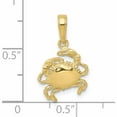 thumbnail image 3 of 10K Yellow Gold Crab Charm (20 X 12) Made In United States 10k2994, 3 of 5