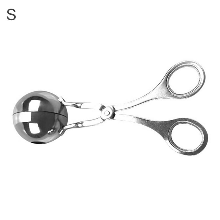  Meat Baller, 1.38“Stainless Steel Meatball Scoop Ball Maker  with Detachable Anti-Slip Handles, None-Stick Meatball Cutter, Kitchen Mold  Tools for Cookie Dough Scoop, Cake Pop Ice Scoop: Home & Kitchen