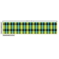 thumbnail image 3 of Ambesonne Yellow Plaid Fabric by the Yard Upholstery, Tartan Geometric Print, 3 Yards, Lime Green and Pale Blue, 3 of 5