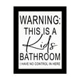 thumbnail image 2 of Kids Bathroom Black Framed Print Bathroom Wall Art, 2 of 9