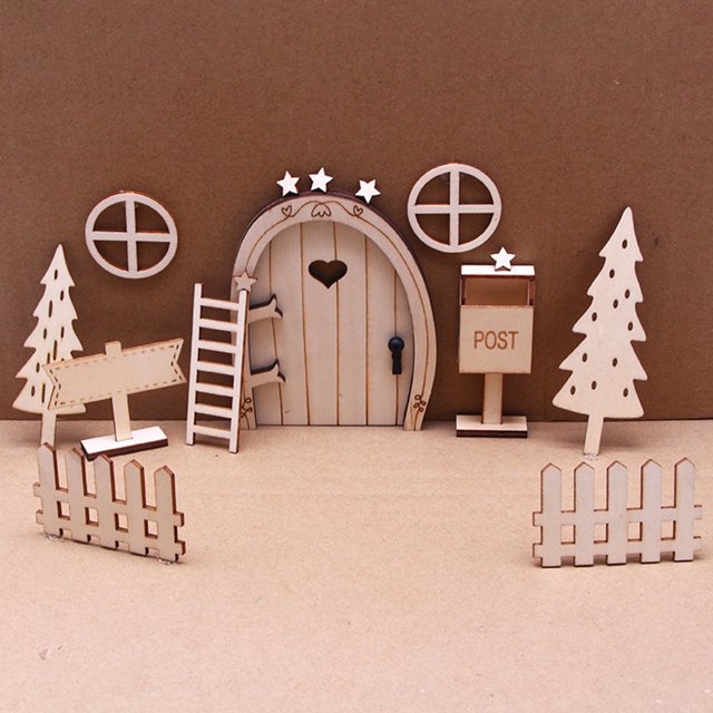 9 piezas de minicasa de muñecas, decoración navideña, escena navideña en miniatura, juego de casa de muñecas, suministros de decoración navideña