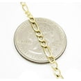 thumbnail image 4 of 14K Yellow Gold 3mm Solid Figaro Chain, FREE Microfiber Cloth, Link Mens Womens Necklace, Giorgio Bergamo, 4 of 9