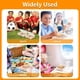 thumbnail image 4 of Contenedores para bocadillos para niños pequeños y niñas Contenedores para bocadillos con 10 compartimentos ajustables Caja para bocadillos para comidas de viaje Portátil Fácil de usar y limpiar, 4 of 8