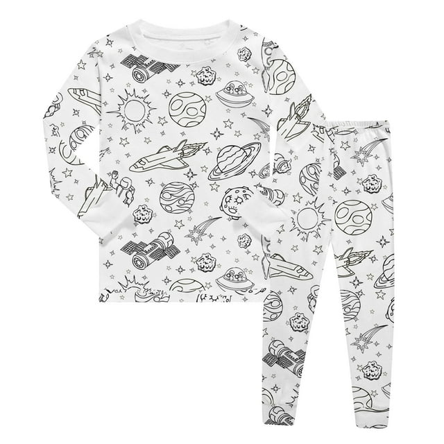 Ensemble de Sweat à Capuche et Pantalon pour Enfants, Confortable, Dessin à la Main, Unisexe, Nouveau-Né