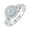 White, variant on 3/4 Carat Diamond Halo Ring in 14K Yellow Gold - IGI Certified (Ring Size 5) (I1-I2 Clarity)