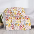 thumbnail image 3 of Rateoe Colorful Floral Pattern Flannel Throw Blanket, Ultra-soft Blanket for Bed, Couch, Car, Hypoallergenic Anti-pilling blanket-60"x50"(Horizontal), 3 of 6