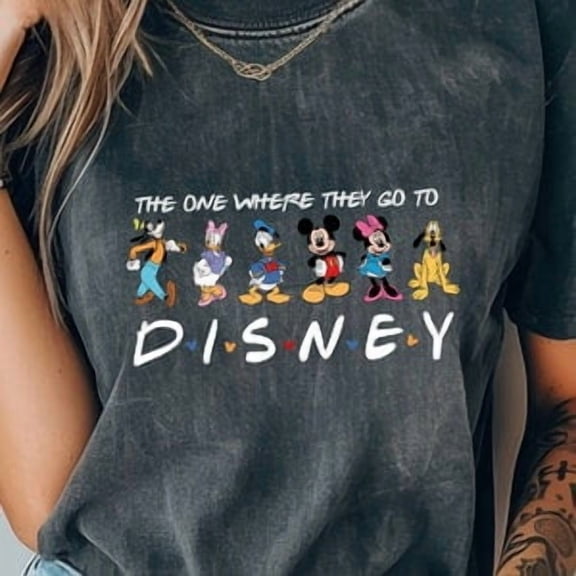 The One Where They Go To Disney Shirt, Mickey and Friends Sweatshirt, Disneyworld Tee, Family Matching T-Shirt, Disney Gift