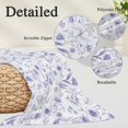 thumbnail image 3 of Elegant Purple Flowers Pillow Protectors with Zipper Standard Size, Spring Floral Botanical Summer Soft Brushed Microfiber Throw Pillow Covers, Decorative Pillowcase for Couch Sofa Bedroom 20"x26", 3 of 9
