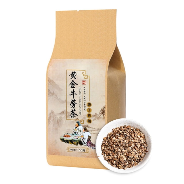 30 bolsas de té de raíz de bardana, té de hierbas orgánico chino con papel de filtro de mazorca de maíz, regalo perfecto para familiares y amigos