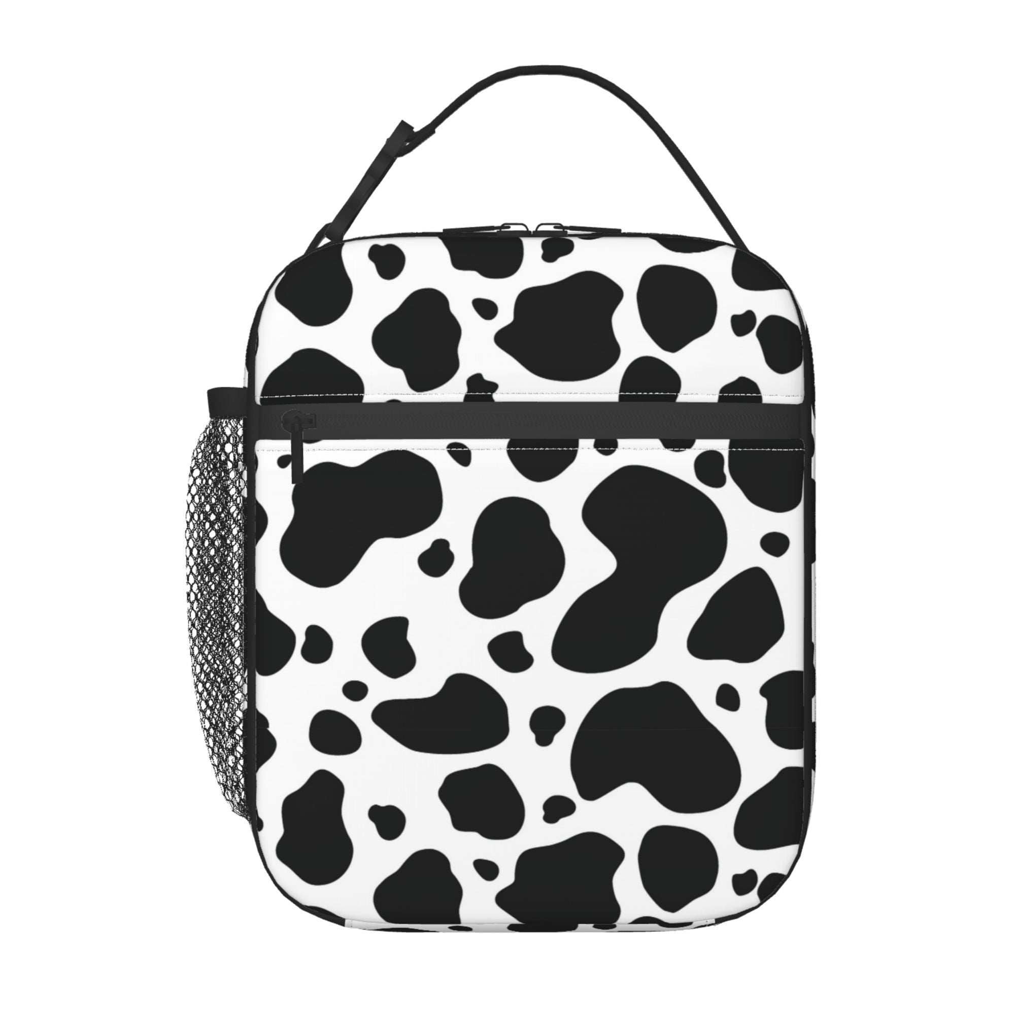 Cows Fabric Lunch Bag Insulated Leakproof Reusable Large Capacity Lunch ...