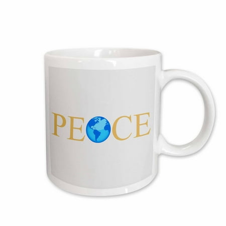 

3dRose World Peace on Earth- Inspirational Art Ceramic Mug 11-ounce