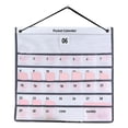 thumbnail image 1 of Monthly Calendar, Simple Appearance Small Grid Wall Hanging Pocket Calendar  for Living Room 44x42cm, 1 of 8