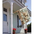 thumbnail image 2 of Easter Bunnies House Flag 28x40 Inch Double Sided Outside, Burlap Brown Rabbits Welcome Yard Outdoor Flag, 2 of 6