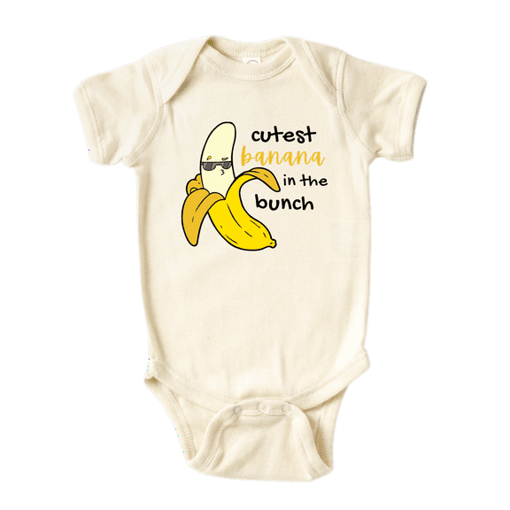 Cutest Banana Baby Bodysuit Newborn Outfit Baby Shower Gift 18m Natural