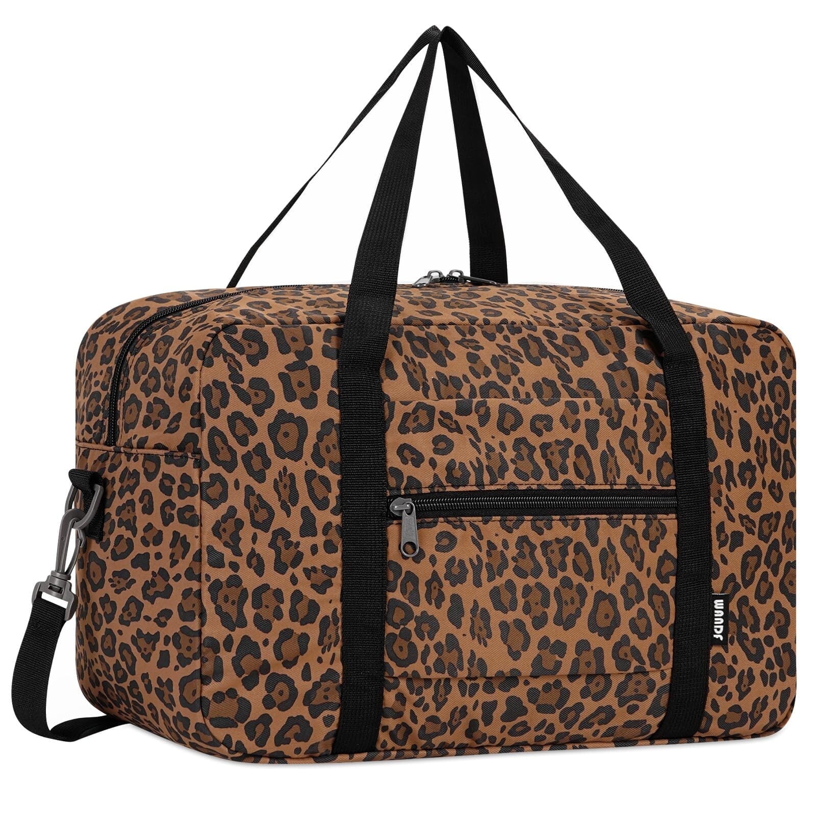 Narwey Leopard Print Weekender Bag, Brown