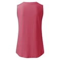 thumbnail image 4 of ZOHIUM Women's Summer Sleeveless Tank Top Loose Fit Casual Crew Neck T Shirts Basic Tee Tops (Hot Pink,Xxxl), 4 of 4