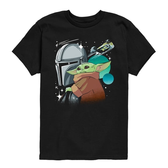 The Mandalorain And Grogu - Pose - Youth Boys Short Sleeve Graphic T-Shirt