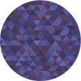 thumbnail image 1 of Ahgly Company Indoor Round Patterned Purple Monster Purple Area Rugs, 6' Round, 1 of 6