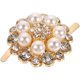 thumbnail image 2 of KAKOWELY Clip creativo para zapatos de mujer con decoración de perlas falsas y cristales, accesorio para zapatos de novia, accesorio para bodas., 2 of 5