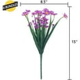 thumbnail image 5 of Sinhoon 4 Bundles Artificial Daisy Mums Flowers Outdoor Fake Flowers for Decoration No Fade Faux Plastic Flower Garden Porch Window Box Décor (Orchid), 5 of 8