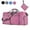 Pink, variant on Bxaolu Foldable Travel Duffle Bag, 65L Packable Collapsible Waterproof Travel Duffel Bag for Men and Women with Shoes Compartment, Pink
