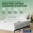 thumbnail image 3 of Continental Sleep, Unassembled Queen Box Spring for Queen Bed, 10-Inch Wood Box Spring Only, Quiet Noise, Free Replacement Mattress Foundation, Packed Flat, Easy Assembly, White, 3 of 7