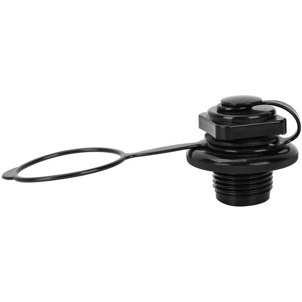 Air Valve for Inflatable Boat, 23.9mm Black Plastic Inflatable Fishing