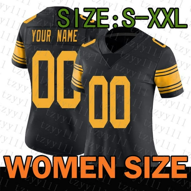 NFL_Jerseys Football Jerseys Jersey Pittsburgh''Steelers''Men #11 Claypool  90 T.J. Watt 22 Najee Harris''NFL'' Custom Black Golden Edition 