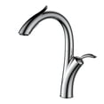 thumbnail image 1 of Kitchen Faucet Pull Out Cold And Hot Kitchen Tap, Black Single Hole Single Handle Swivel 360 Degree Water Mixer Tap ,Versatile Features, 1 of 7