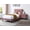 Pink#2, variant on Twin Size Adjustable Bed Base, Twin Bed, Gray Bed Frames,Linen Blend Platform Bed Frames, Furniture Bedroom Furniture Beds, Frames & Bases