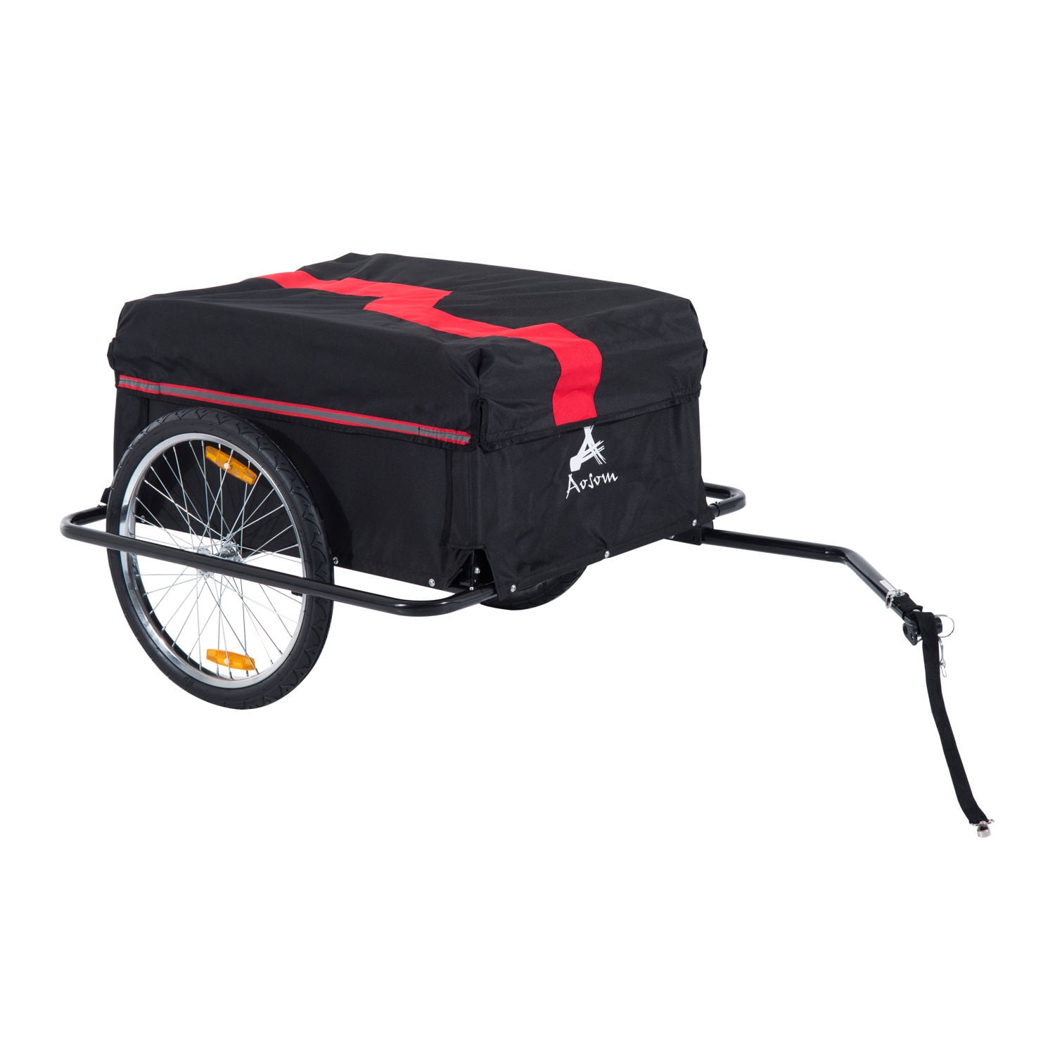 Aosom Elite TwoWheel Bicycle Large Cargo Wagon Trailer with Oxford