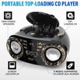 thumbnail image 2 of Reproductor de CD portátil con altavoz Bluetooth Boombox Pyle PHCD59.5, 2 of 8