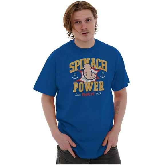 Popeye Spinach Power Since 1929 Men's Graphic T Shirt Tees Brisco Brands M