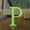 P, variant on Glow In The Dark Letter Wall Stickers Decorate 26 Letters DIY 3D Mirror Acrylic Wall Sticker Decals Home Decor Art Mural