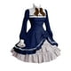 thumbnail image 1 of Gibobby Vestidos de verano Vestuarios de fiesta Manga de Cosplay Mujeres Vestido Lace Gótico Larga Dama de Bowtie con vestido de mujer de bow(Azul, S), 1 of 3